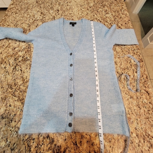 J. Crew Mohair Cardigan Sweater Light Blue Women's Size XS - Picture 6 of 8